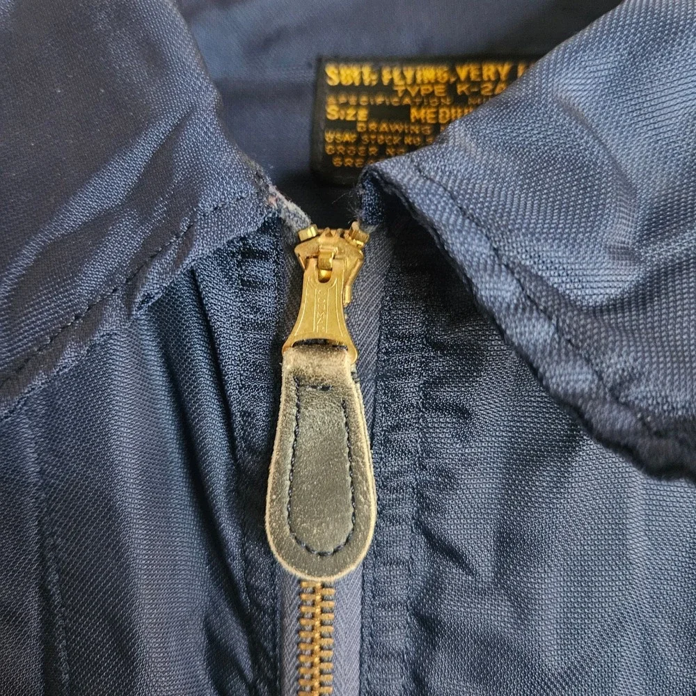 Vintage USAF Type K-2A Flight Suit Navy Blue Great Lakes Gmt Mfg Co Medium Reg